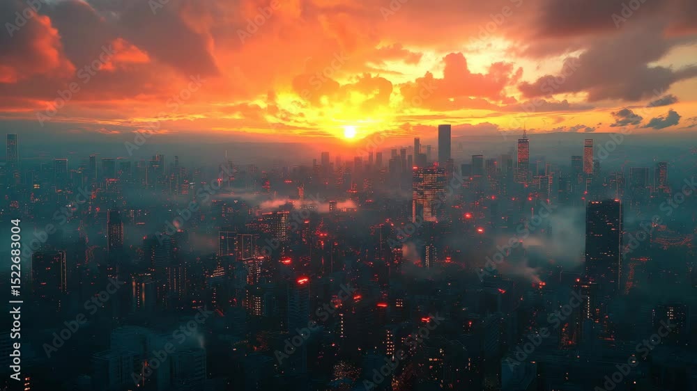 City Arial view City Arial view