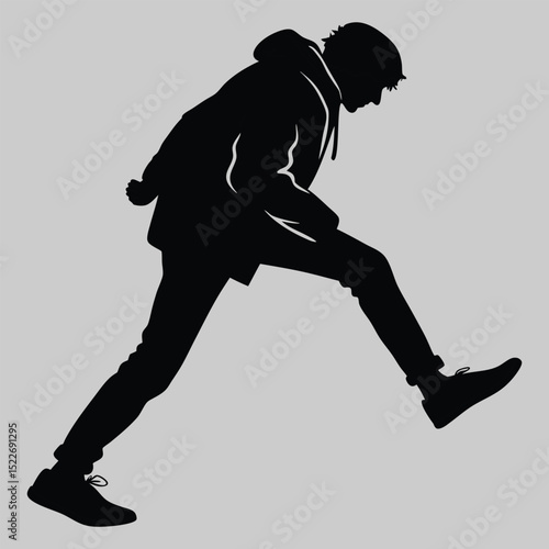  Sneaking Silhouette vector design art and illustration