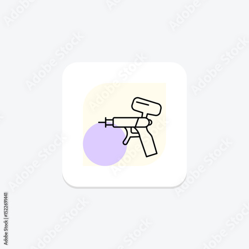 Paint Gun, vector, pixel perfect, illustrator file