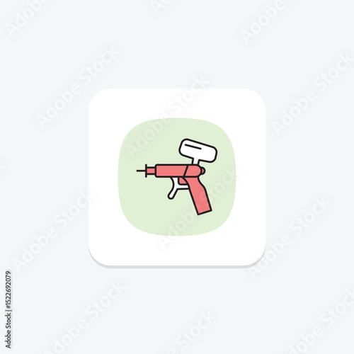 Paint Gun, vector, pixel perfect, illustrator file