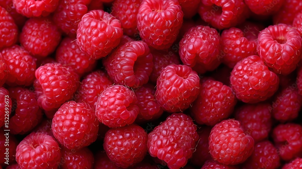 Cluster of raspberries in soft lighting, Red raspberry fruit background close-up, Concept of natural food and summer harvest Cluster of raspberries in soft lighting, Red raspberry fruit background close-up, Concept of natural food and summer harvest