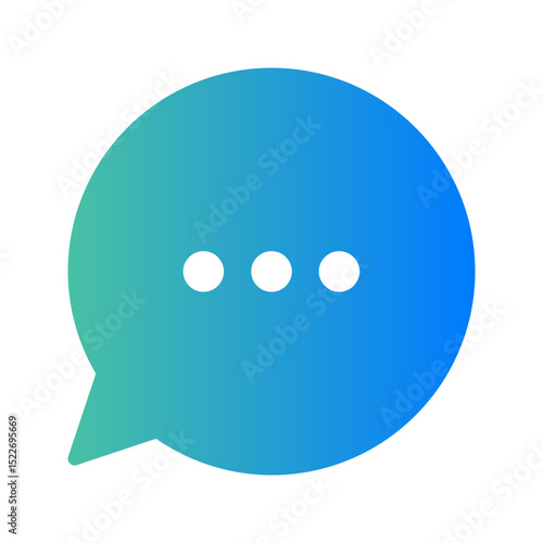 Modern Communication Icon Chat. Represents direct messaging, online conversations, or discussion forums.