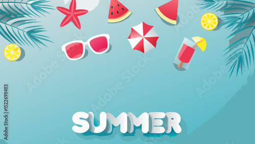 Dreaming of a carefree summer getaway filled with beachy bliss and sweet treats vacation mood with