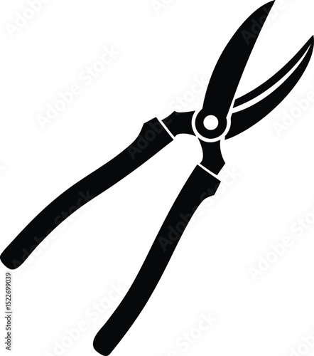 Pruning Shears Icon vector illustration on transparent background.
