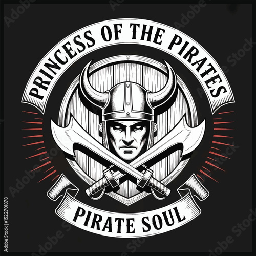 Princess of the Pirates: Herald of the Crimson Tide, Pirates T-shirt Vector Design