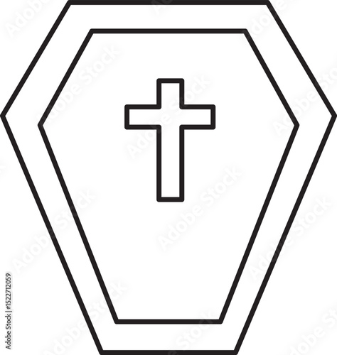 coffin icon halloween clip art