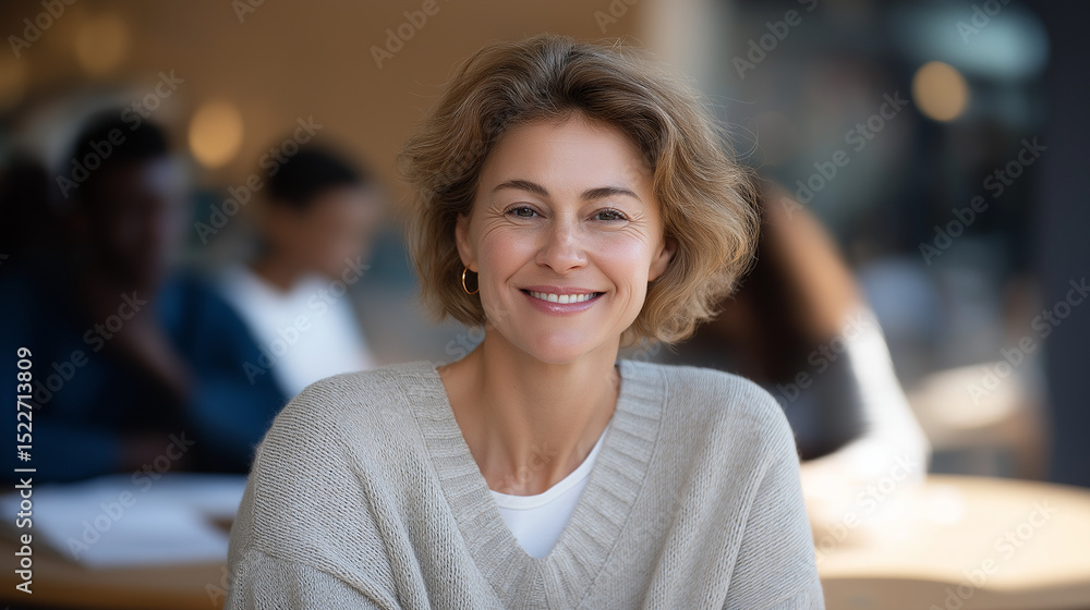 Fototapeta premium Group Therapy Discussion on Mental Health in Community Center