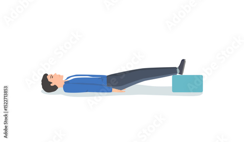 Fainting first aid. What to do in emergency situation, unconscious person on the floor. Isolated vector illustration in cartoon style