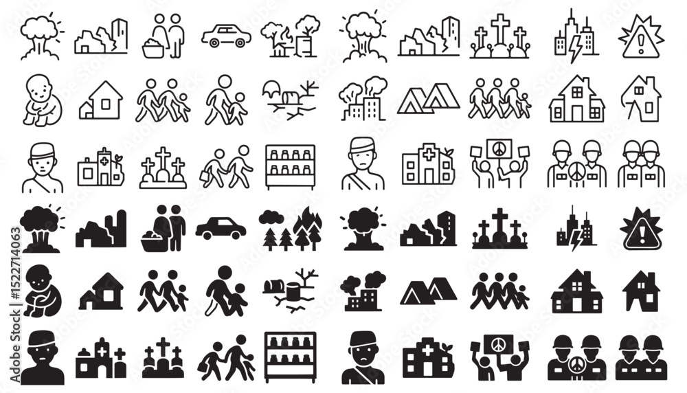 Fototapeta premium Doodle Icon Collection, Hand Sketched Elements, Variety Vector Set, Childlike Drawing, Creative Illustration Pack, Funny Cartoon Symbols, Flat Style Icons, Whimsical Art, Simple Graphic