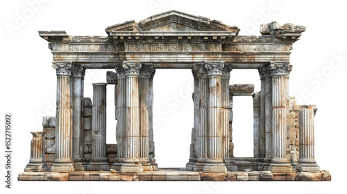 Stone pillar castle gate