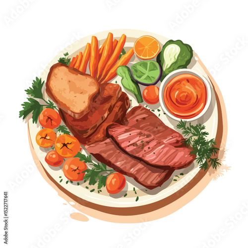 Premium Quality Image of Healthy and Delicious Beef Meat Ingredients