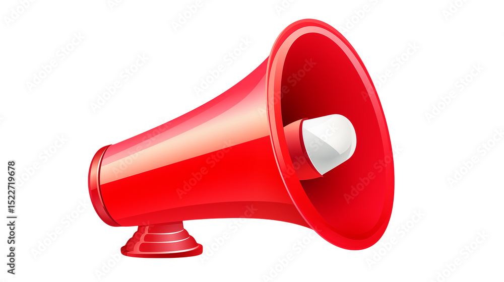 Red Megaphone Announcement Sound Loudspeaker Promotion Public Address System Graphic Red Megaphone Announcement Sound Loudspeaker Promotion Public Address System Graphic