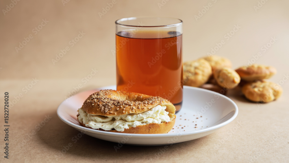 Plain Bagel with Cream Cheese & a sprinkle of Cinnamon Sugar + Orange Pekoe Black Tea (hot) Plain Bagel with Cream Cheese & a sprinkle of Cinnamon Sugar + Orange Pekoe Black Tea (hot)