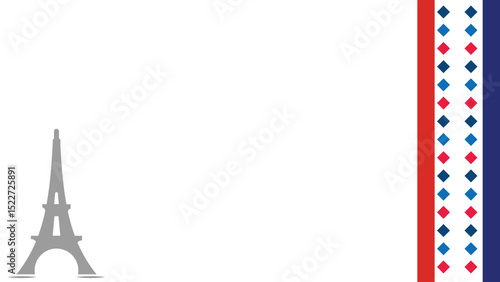 bastille day background copy space area