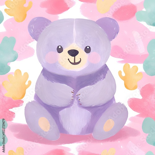 a little cute bear of background
