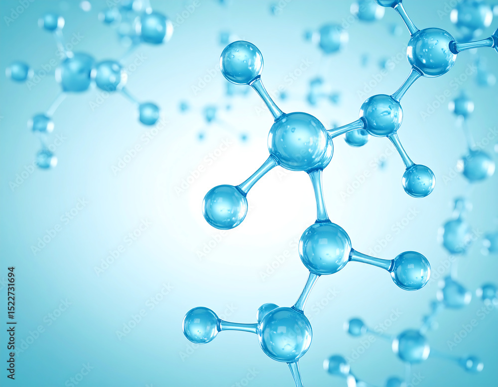 3D Molecular Model A Stunning Visual Representation of Water Molecules 3D Molecular Model A Stunning Visual Representation of Water Molecules