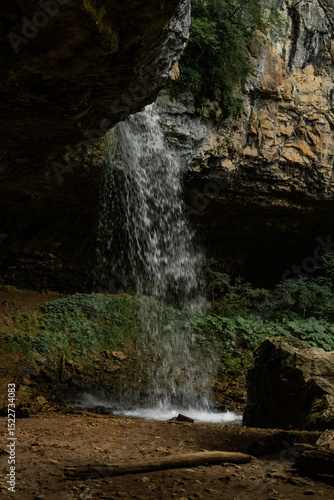 Water Falling Between Rocks