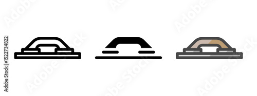 Multipurpose float vector icon in outline, glyph, filled outline style. Three icon style variants in one pack.