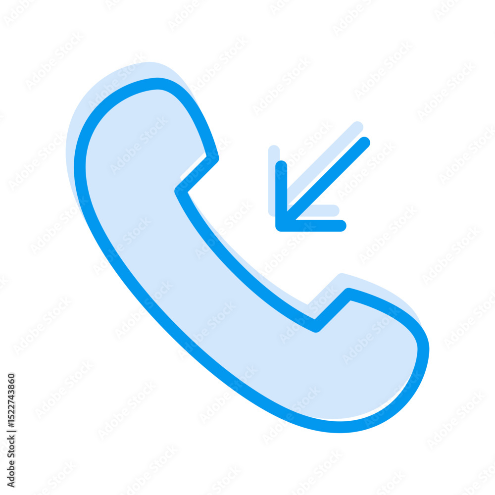 Modern Communication Icon Incoming Call. Great for showing incoming calls, alerts, or connection status. Modern Communication Icon Incoming Call. Great for showing incoming calls, alerts, or connection status.