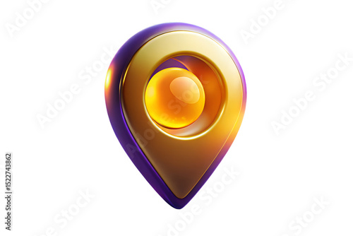 Golden 3D Location Pin Icon Glossy, Elegant Navigation Marker for Maps and GPS Free Download Golden 3D Location Pin Icon Glossy, Elegant Navigation Marker for Maps and GPS - GFXLoad