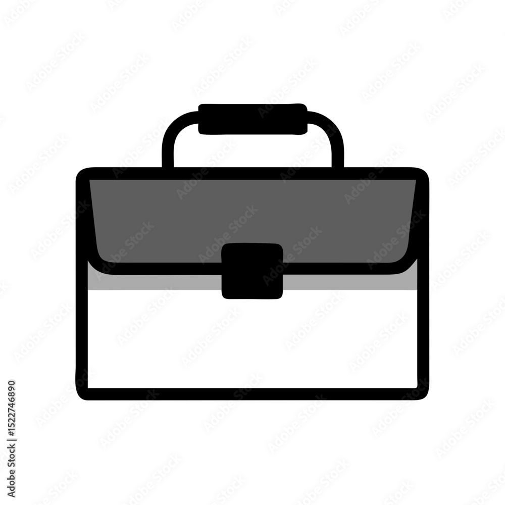 Business briefcase in a minimalist design with a simple color scheme Business briefcase in a minimalist design with a simple color scheme