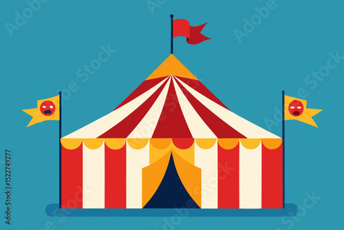 circus tent vector illustration