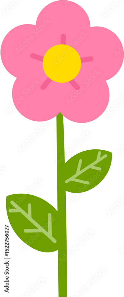 Obraz premium Cute Flower Illustration