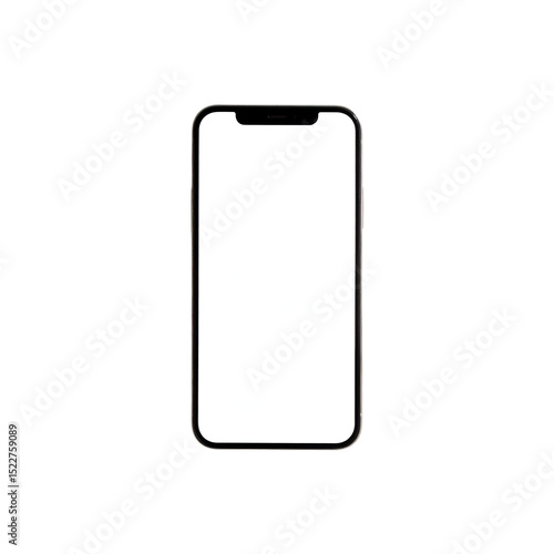 Sleek Smartphone Display: A cutting-edge smartphone design with a clean display, perfect for showcasing apps, websites, and innovative concepts.