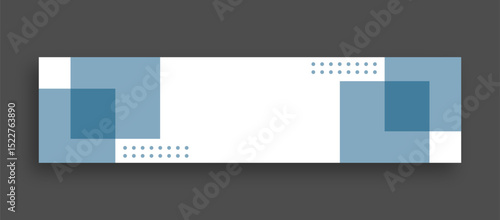 abstract horizontal corporate linkedin banner design with empty space for text