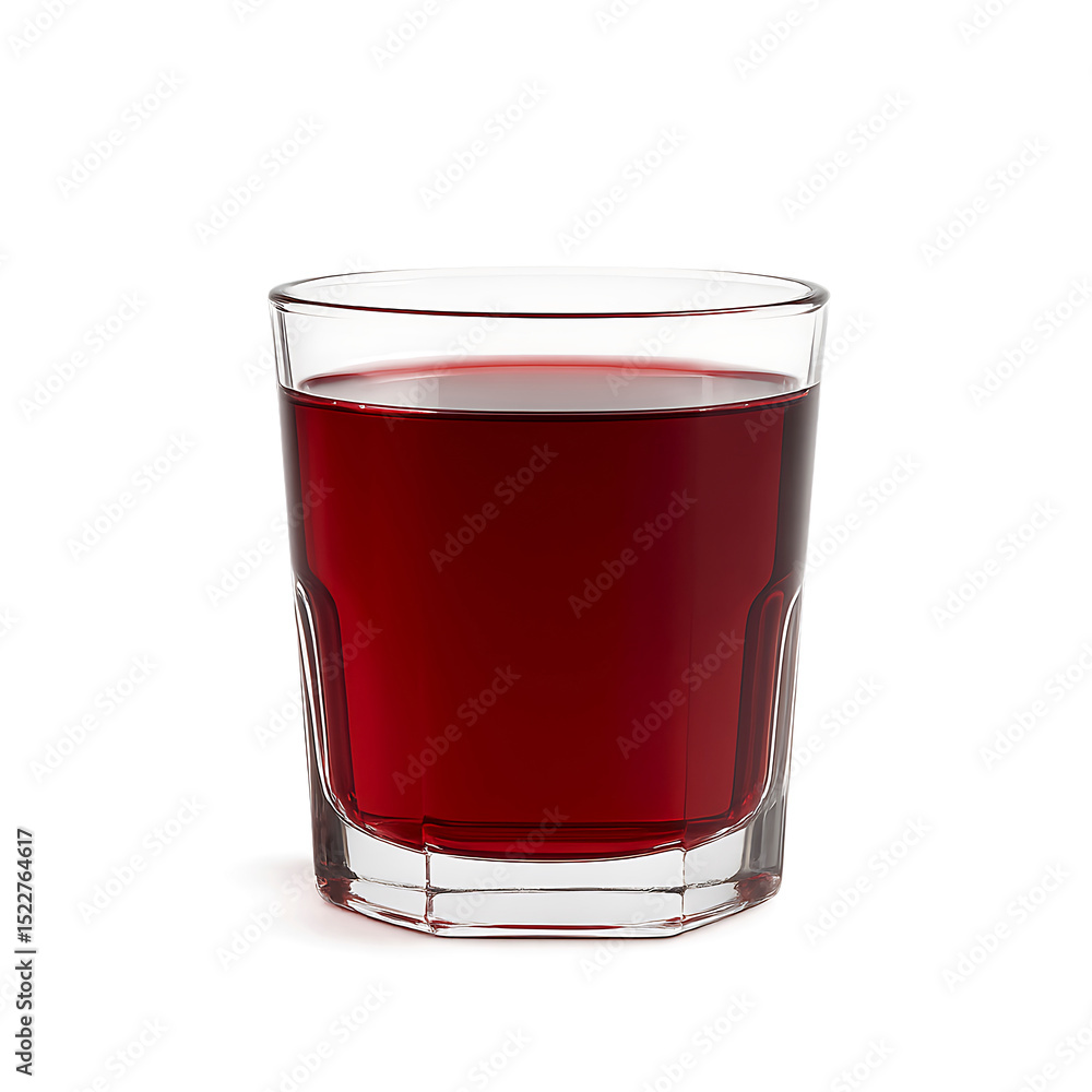 Glass of Red Juice on White Background Refreshing Beverage Photography Glass of Red Juice on White Background Refreshing Beverage Photography