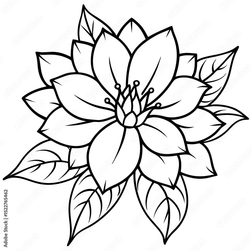 Fototapeta premium Flower SVG – Elegant Floral Arrangement Vector for Crafts, Home Decor, and Invitations