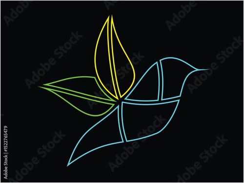 vector illustration of bird logo