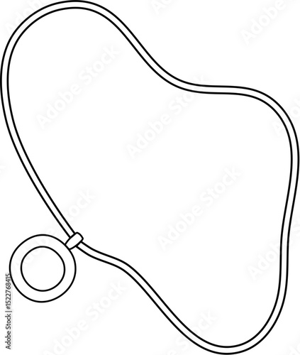 women's necklace coloring page