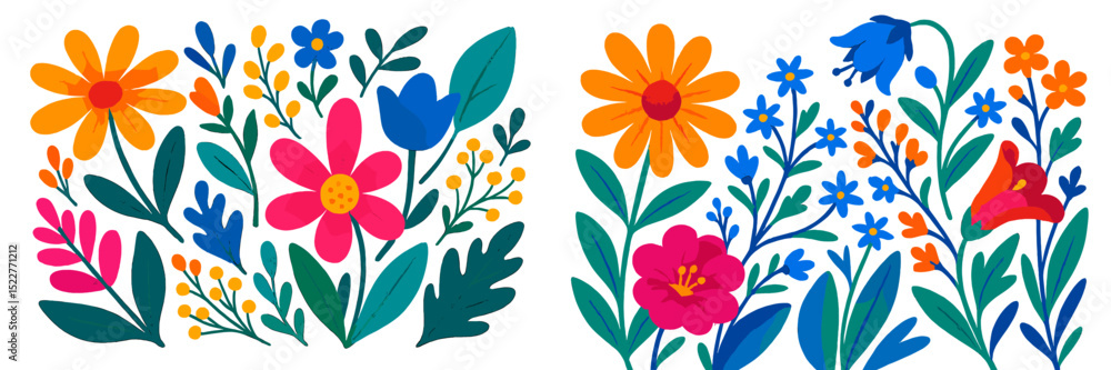 flowers and leaves flowers and leaves