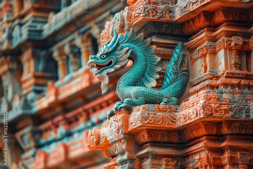 Obraz premium chinese dragon statue