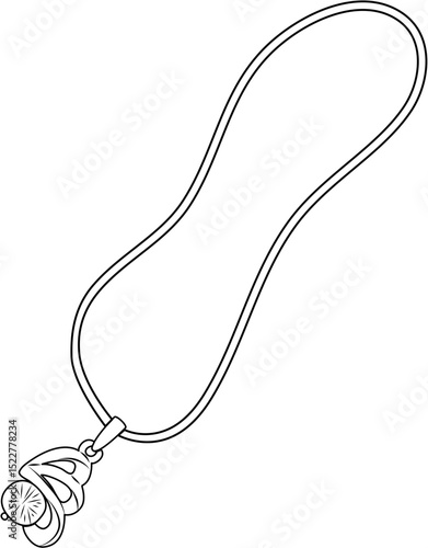 women's necklace coloring page