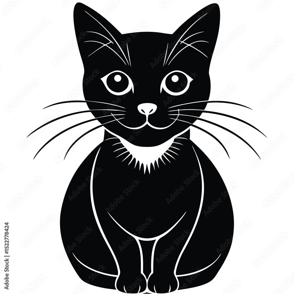 Obraz premium cat vector sihouette