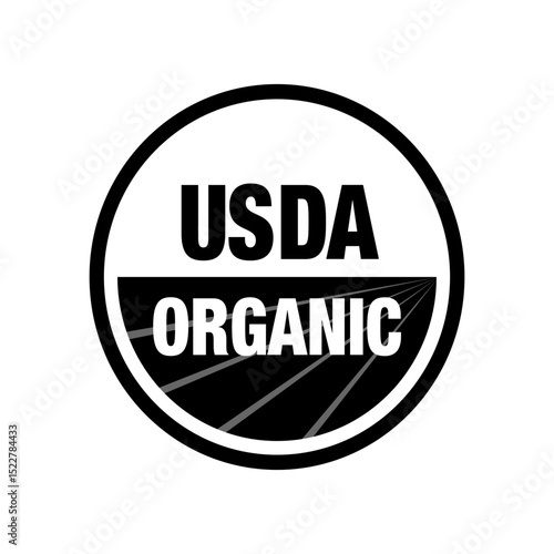 USDA ORGANIC ICON VECTOR