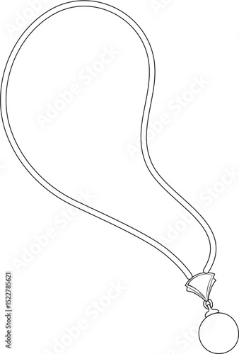 women's necklace coloring page