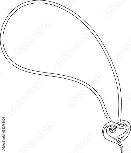 women's necklace coloring page