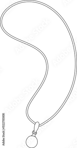 women's necklace coloring page