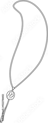 women's necklace coloring page