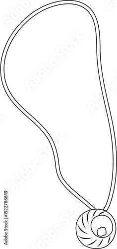 women's necklace coloring page