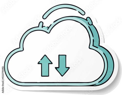 Cloud (Cloud shape with upload/download arrows)