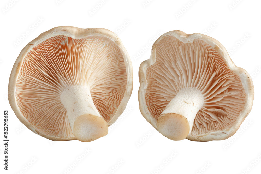 champignon mushrooms isolated on white background, with clipping path. PNG champignon mushrooms isolated on white background, with clipping path. PNG