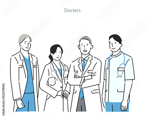 doctor and nurse-Clip art of medical personnel-doctor and nurse-hospital personnel in white coats.