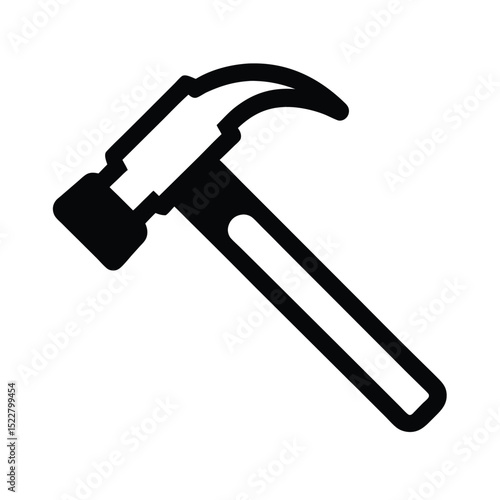 Hammer Icon Outline Vector Illustration