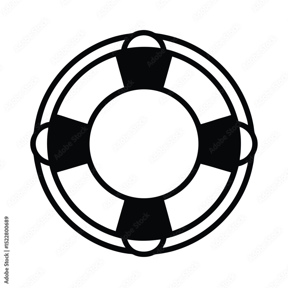 Life Preserver Icon Outline Vector Illustration Life Preserver Icon Outline Vector Illustration