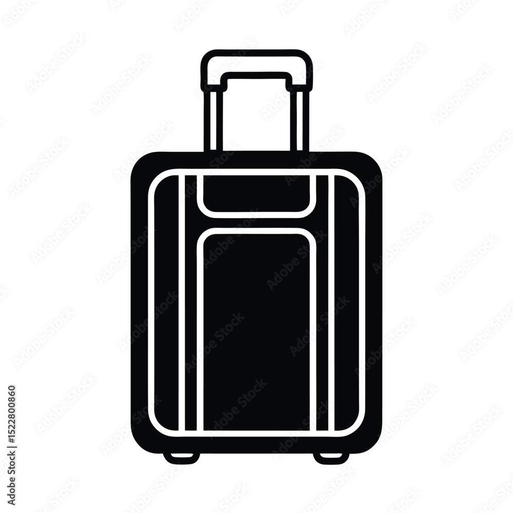 Luggage Icon Outline Vector Illustration Luggage Icon Outline Vector Illustration