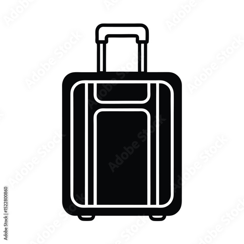 Luggage Icon Outline Vector Illustration